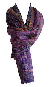 Wild Orchid Kantha Scarf - India